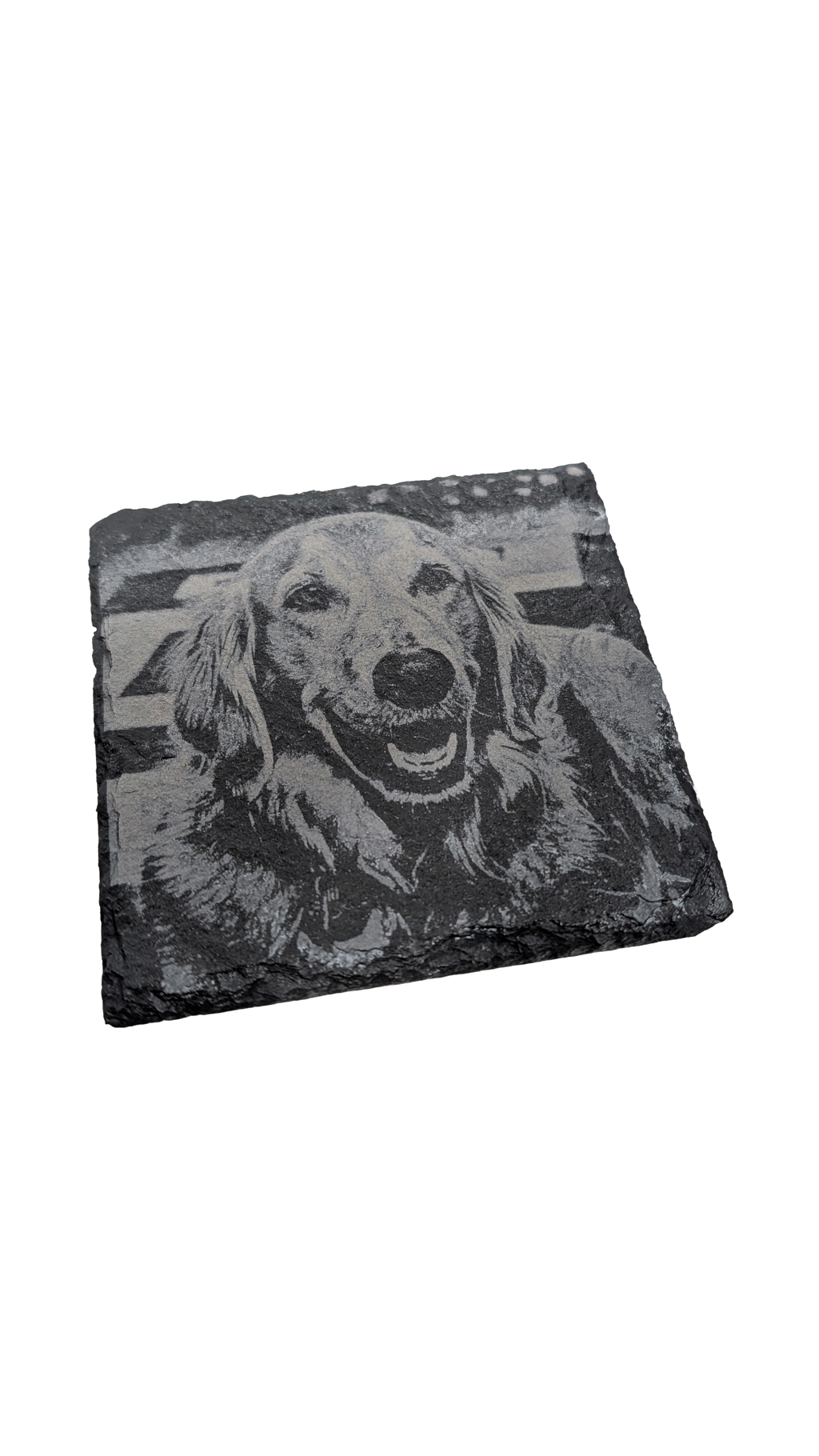 Personalized Laser Engraved Slate Coasters