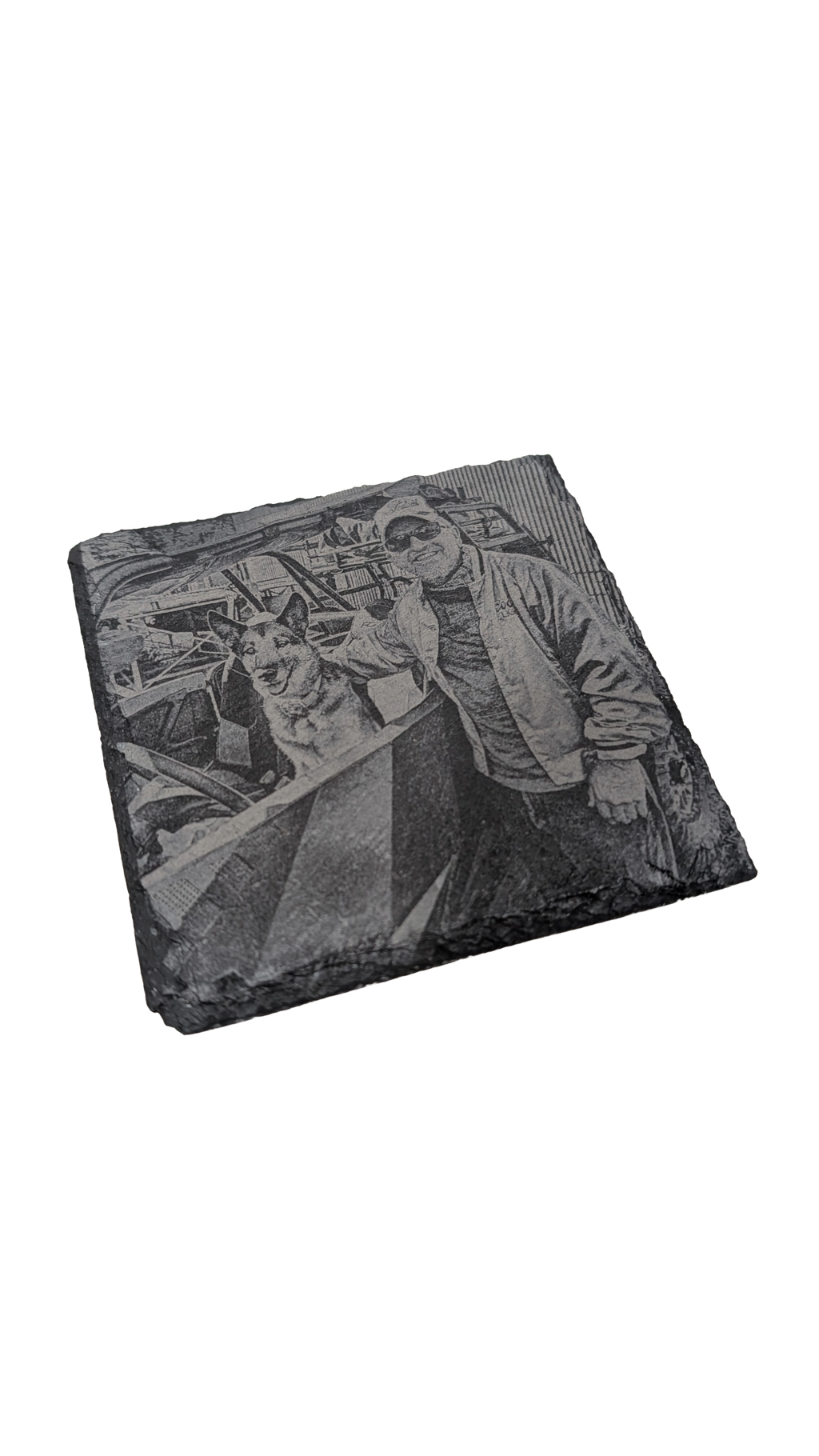 Personalized Laser Engraved Slate Coasters