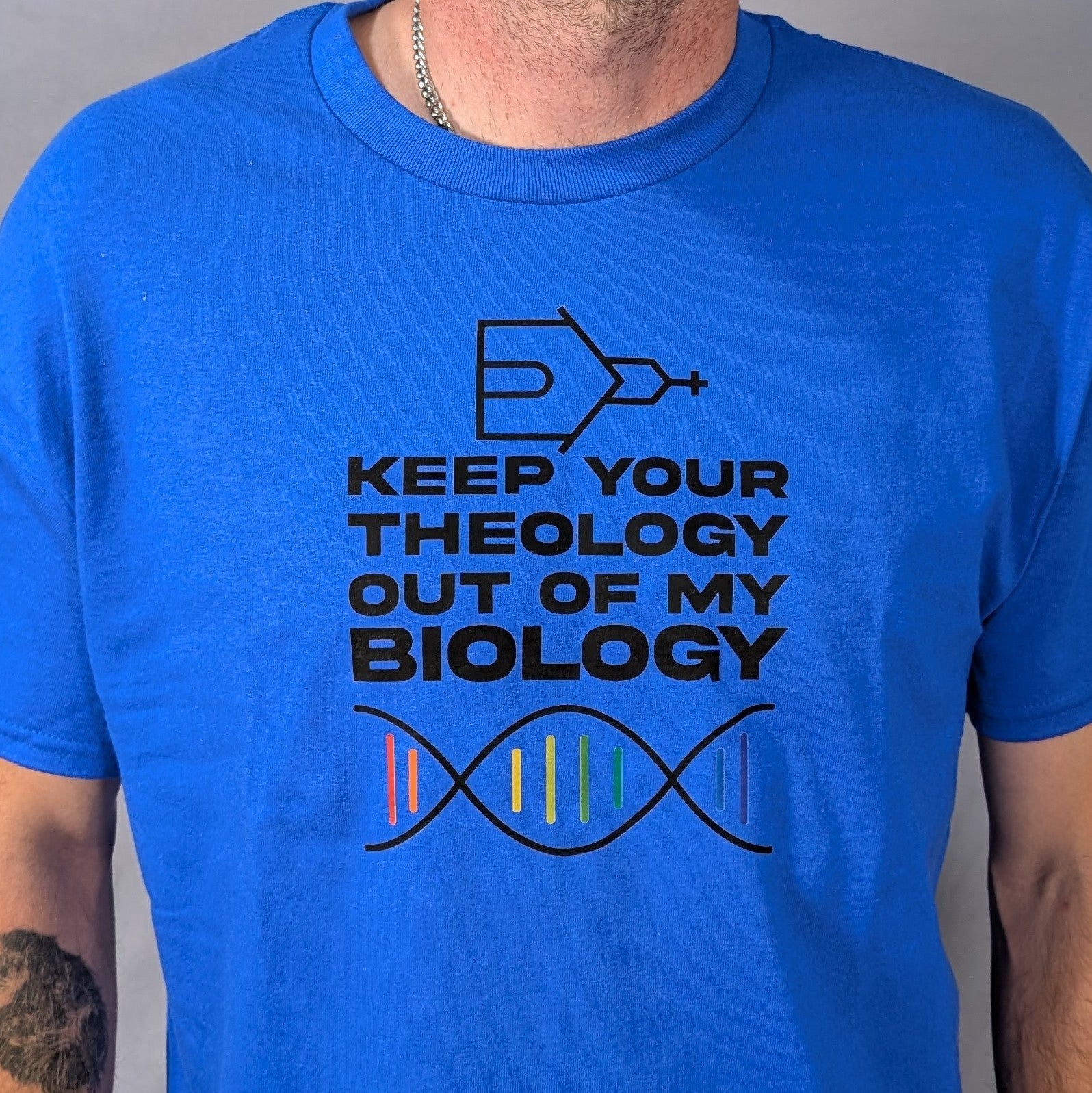 Biology not Theology - PRIDE Shirt